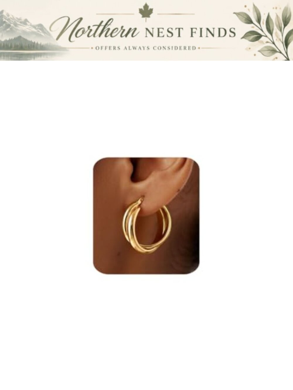925 Sterling Silver Post Hoop Earrings Hypoallergenic Chunky Statement